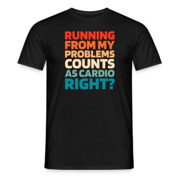 Schwarzer Humor Funny Quote Saying - Männer T-Shirt - Schwarz - Vorne - AI Model Male 178 light (178cm)