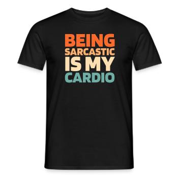 Schwarzer Humor Funny Quote Saying - Männer T-Shirt - Schwarz - Vorne - AI Model Male 178 light (178cm)