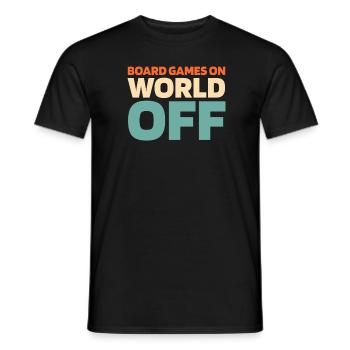 Board Game Board Game - Men's T-Shirt - black - Front - AI Model Male 178 light (178cm)