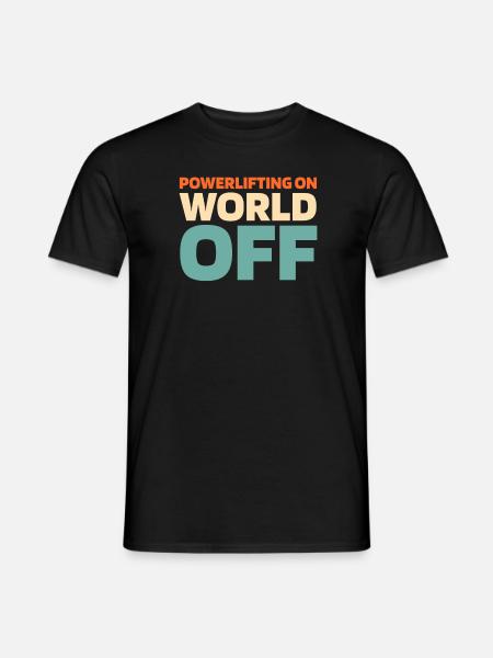 Powerlifting Powerlifter - Männer T-Shirt - Schwarz