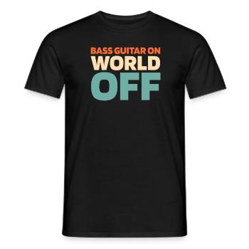 Bassist Bass Guitar Basser - Men's T-Shirt - black - Front - AI Model Male 178 light (178cm)