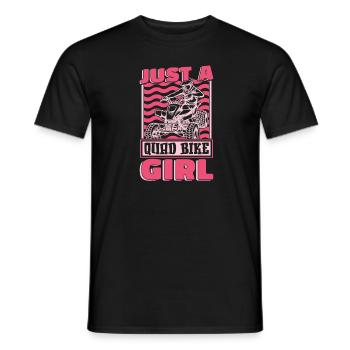 Quad Bike Just A Quad Bike Girl - Männer T-Shirt - Schwarz - Vorne - AI Model Male 178 light (178cm)