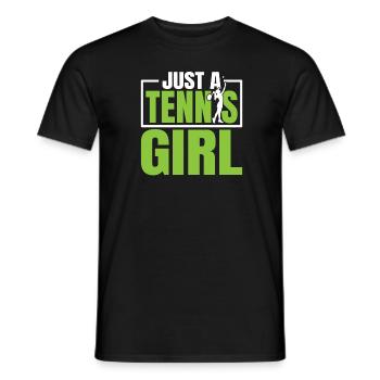 Tennis Just A Tennis Girl - T-shirt homme - noir - Devant - AI Model Male 178 light (178cm)