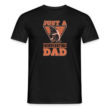 Windsurfen Windsurfer Just A Windsurfing Dad - Männer T-Shirt - Schwarz - Vorne - AI Model Male 178 light (178cm)