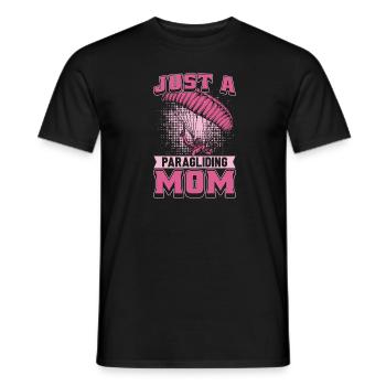 Paragliding Paragliding Mother - Men's T-Shirt - black - Front - AI Model Male 178 light (178cm)