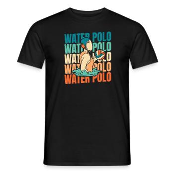 Water polo water polo - Men's T-Shirt - black - Front - AI Model Male 178 light (178cm)