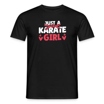 Karaté juste une fille de karaté - T-shirt homme - noir - Devant - AI Model Male 178 light (178cm)