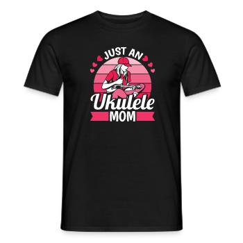 Ukulele Mutter Juste Une Maman Ukulele - T-shirt homme - noir - Devant - AI Model Male 178 light (178cm)