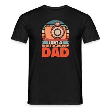 Fotograf Fotografie Kamera Vater - Männer T-Shirt - Schwarz - Vorne - AI Model Male 178 light (178cm)
