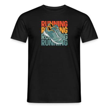 Coureur Joggeur Coureur Course à pied - T-shirt homme - noir - Devant - AI Model Male 178 light (178cm)