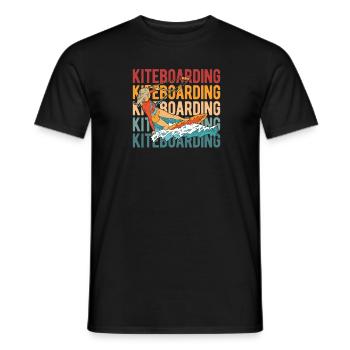 Kitesurfer Kitesurfing Kiting Kitesurfing - Men's T-Shirt - black - Front - AI Model Male 178 light (178cm)
