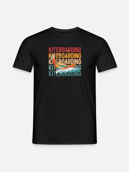 Kitesurfer Kitesurfing Kiting Kitesurfing - Men's T-Shirt - black