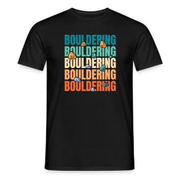Bloc de bloc - T-shirt homme - noir - Devant - AI Model Male 178 light (178cm)
