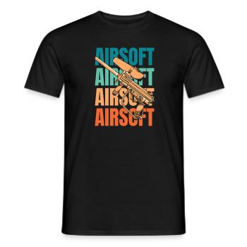 L’airsoft - T-shirt homme - noir - Devant - AI Model Male 178 light (178cm)