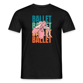 Ballet Balerina - Männer T-Shirt - Schwarz - Vorne - AI Model Male 178 light (178cm)