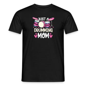 Batterie Batteur Batteur Mère - T-shirt homme - noir - Devant - AI Model Male 178 light (178cm)