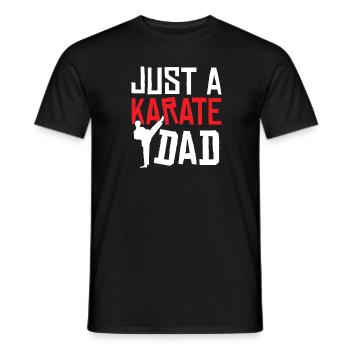 Karate Vater Just A Karate Dad - Männer T-Shirt - Schwarz - Vorne - AI Model Male 178 light (178cm)