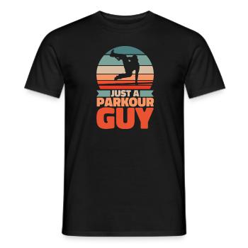 Parkour juste un gars de parkour - T-shirt homme - noir - Devant - AI Model Male 178 light (178cm)