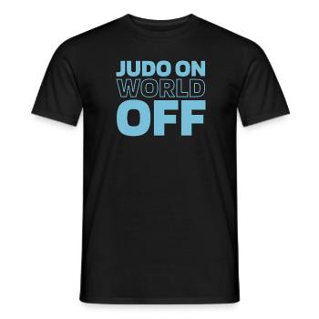 Judoka Judo sur World Off - T-shirt homme - noir - Devant - AI Model Male 178 light (178cm)