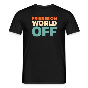 Frisbee Frisbee sur World Off - T-shirt homme - noir - Devant - AI Model Male 178 light (178cm)