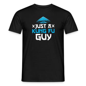 Kung Fu Just A Kung Fu Guy - Männer T-Shirt - Schwarz - Vorne - AI Model Male 178 light (178cm)