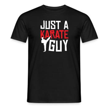 Karate Just A Karate Guy - Männer T-Shirt - Schwarz - Vorne - AI Model Male 178 light (178cm)