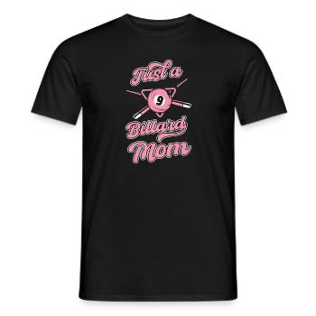 Billard Just A Billiard Mom - T-shirt homme - noir - Devant - AI Model Male 178 light (178cm)