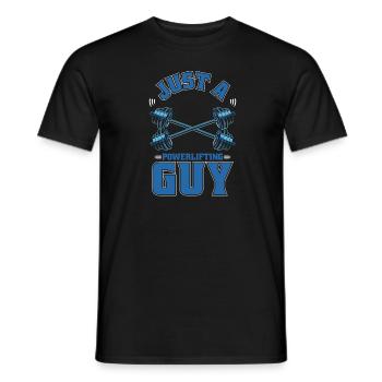 Powerlifting Powerlifter Juste un gars de Powerlifting - T-shirt homme - noir - Devant - AI Model Male 178 light (178cm)
