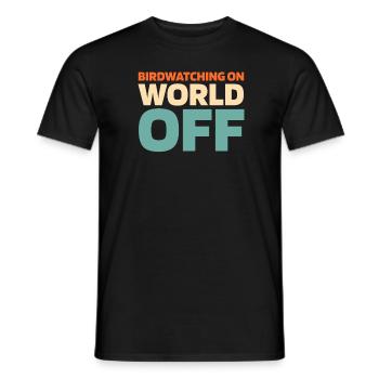 Vogelbeobachter Observation des oiseaux sur World Off - T-shirt homme - noir - Devant - AI Model Male 178 light (178cm)
