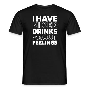 Schwarzer Humor Funny Quote Saying - Männer T-Shirt - Schwarz - Vorne - AI Model Male 178 light (178cm)
