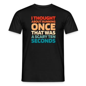 Schwarzer Humor Funny Quote Saying - Männer T-Shirt - Schwarz - Vorne - AI Model Male 178 light (178cm)
