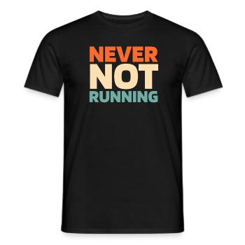 Coureur Joggeur Coureur Course à pied - T-shirt homme - noir - Devant - AI Model Male 178 light (178cm)
