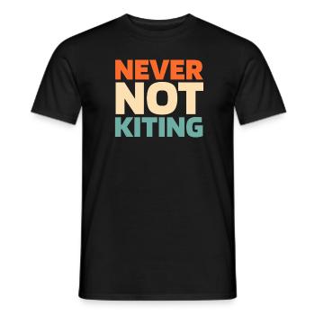 Kitesurfer Kitesurfing Kiting Kitesurfing - Men's T-Shirt - black - Front - AI Model Male 178 light (178cm)