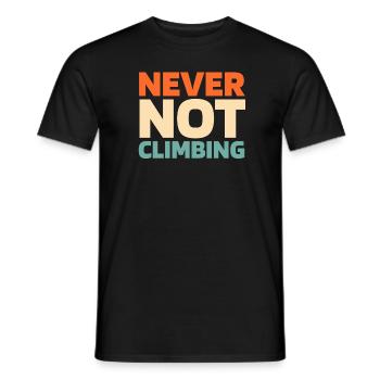 Klettern Kletterer - Männer T-Shirt - Schwarz - Vorne - AI Model Male 178 light (178cm)