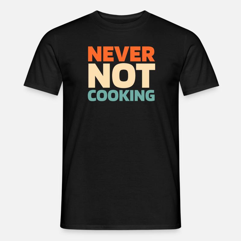 Koch Kochen - Männer T-Shirt - Schwarz