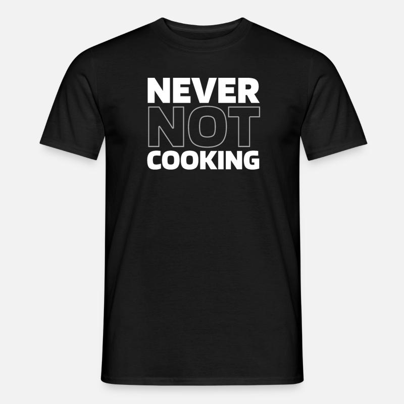 Koch Kochen - Männer T-Shirt - Schwarz