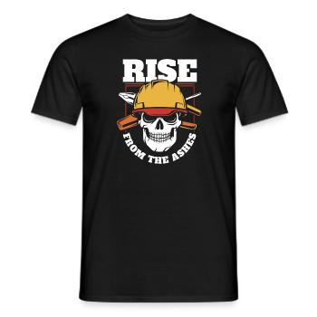 Électricien Électronicien Technicien Crâne - T-shirt homme - noir - Devant - AI Model Male 178 light (178cm)