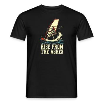 Windsurfen Windsurfer Skelett - Männer T-Shirt - Schwarz - Vorne - AI Model Male 178 light (178cm)