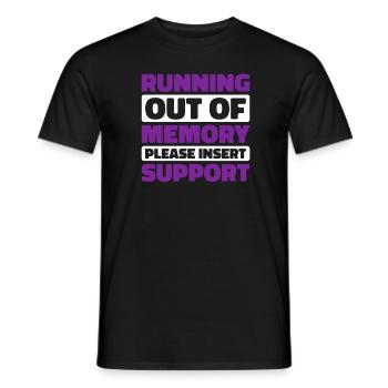 Alzheimer Funny Alzheimers Awareness - Men's T-Shirt - black - Front - AI Model Male 178 light (178cm)