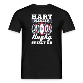 Rugby - T-shirt homme - noir - Devant - AI Model Male 178 light (178cm)