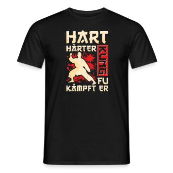 Kung-fu - T-shirt homme - noir - Devant - AI Model Male 178 light (178cm)