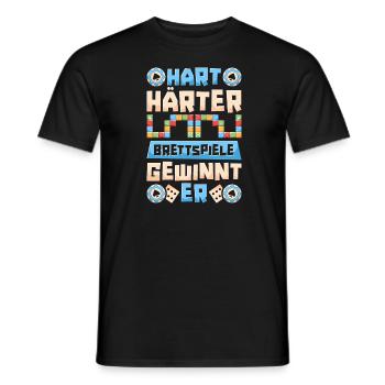 Board Game Board Game - Men's T-Shirt - black - Front - AI Model Male 178 light (178cm)