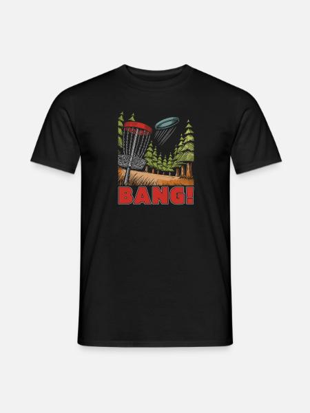 Frisbee Golf Disc Golf - T-shirt herr - svart