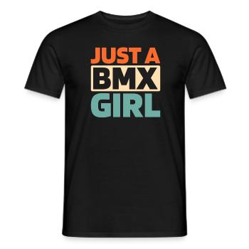 Bmx Bmx Biker Just A Bmx Girl - Men's T-Shirt - black - Front - AI Model Male 178 light (178cm)