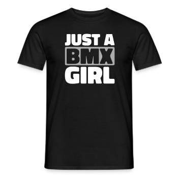 Bmx Bmx Biker Just A Bmx Girl - Men's T-Shirt - black - Front - AI Model Male 178 light (178cm)