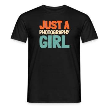 Photographer Photography Camera - Men's T-Shirt - black - Front - AI Model Male 178 light (178cm)