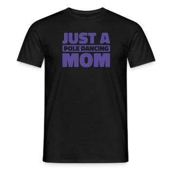 Pole dance Juste une maman de pole dance - T-shirt homme - noir - Devant - AI Model Male 178 light (178cm)