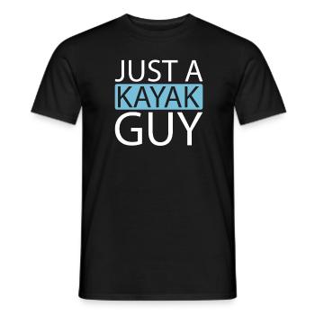 Kajaker Just A Kayak Guy - Männer T-Shirt - Schwarz - Vorne - AI Model Male 178 light (178cm)
