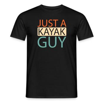 Kajaker Just A Kayak Guy - Männer T-Shirt - Schwarz - Vorne - AI Model Male 178 light (178cm)