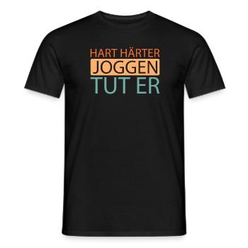 Coureur Jogger Coureur Course à pied - T-shirt homme - noir - Devant - AI Model Male 178 light (178cm)